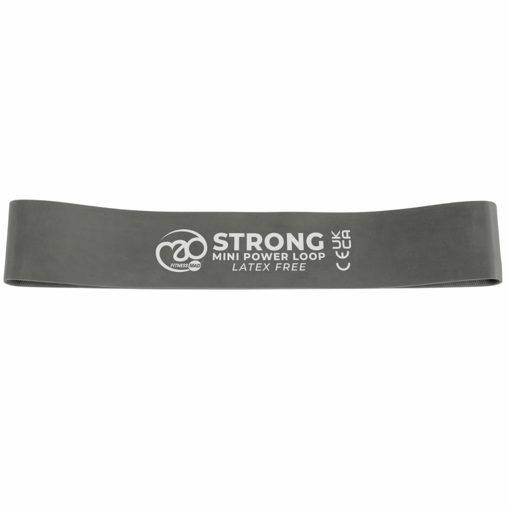Fitness Mad Latex Free Mini Power Loop Strong | Grey | 5060581827361 | The Run Hub