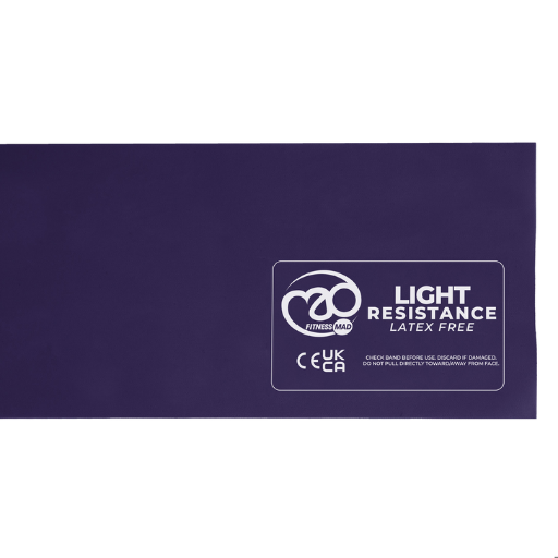Fitness Mad Latex Free Resistance Band Light | Purple | The Run Hub