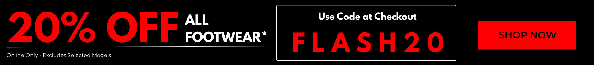 Flash Sale Footwear Promotion banner