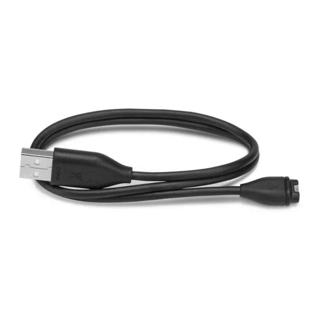 GARMIN USB-A Charging Cable | Black | 010-12491-01 | The Run Hub