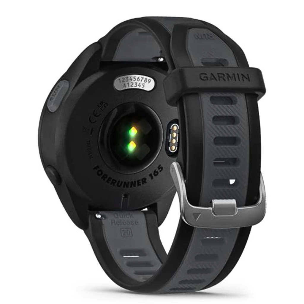 GARMIN FORERUNNER® 165 Watch | Black/Slate Grey | The Run Hub