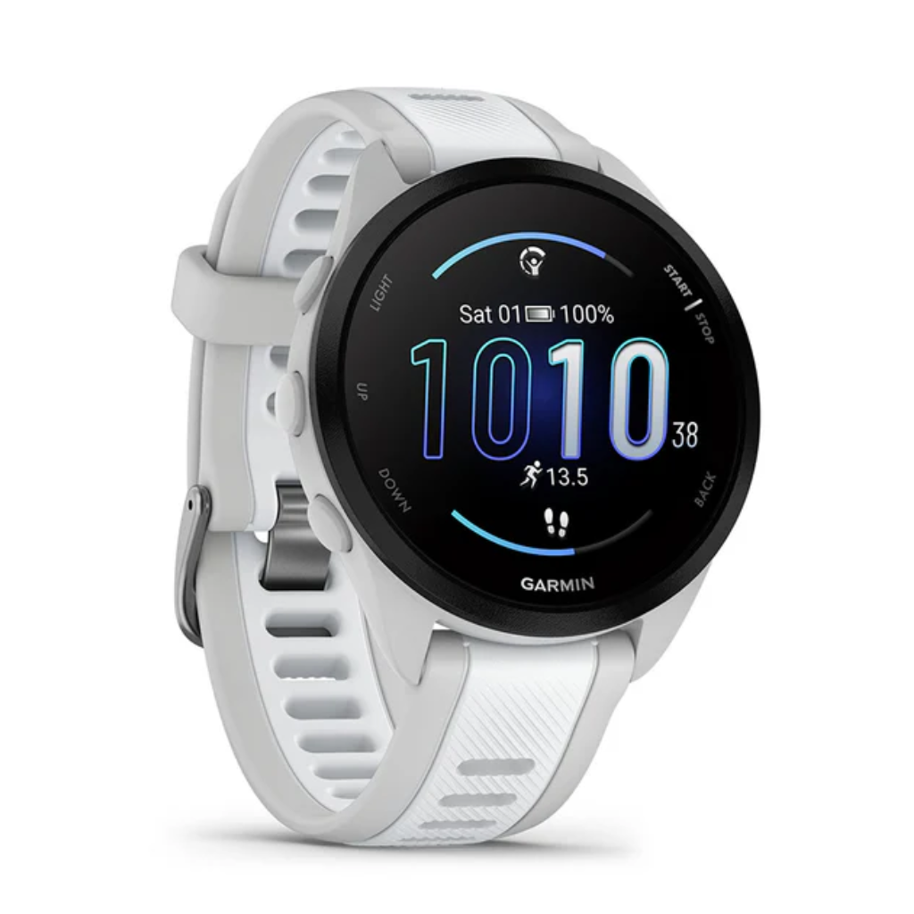 GARMIN FORERUNNER® 165 Watch | Mist Grey/Whitestone | The Run Hub