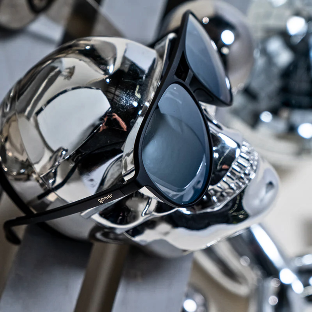 GOODR Add The Chrome Package | Silver and Black Aviator Sunglasses | The Run Hub