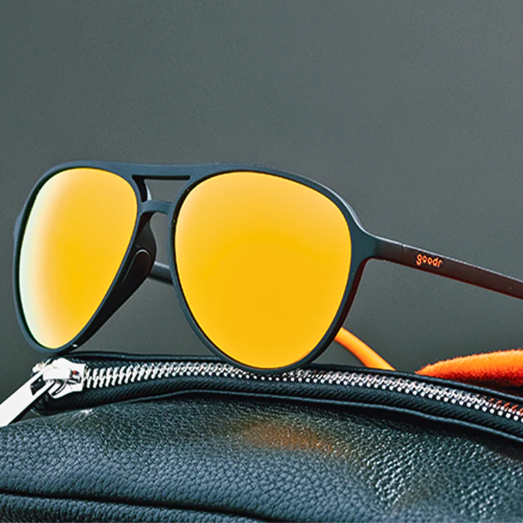 GOODR Call Me Tarmac Daddy | Orange Aviator Sunglasses | The Run Hub