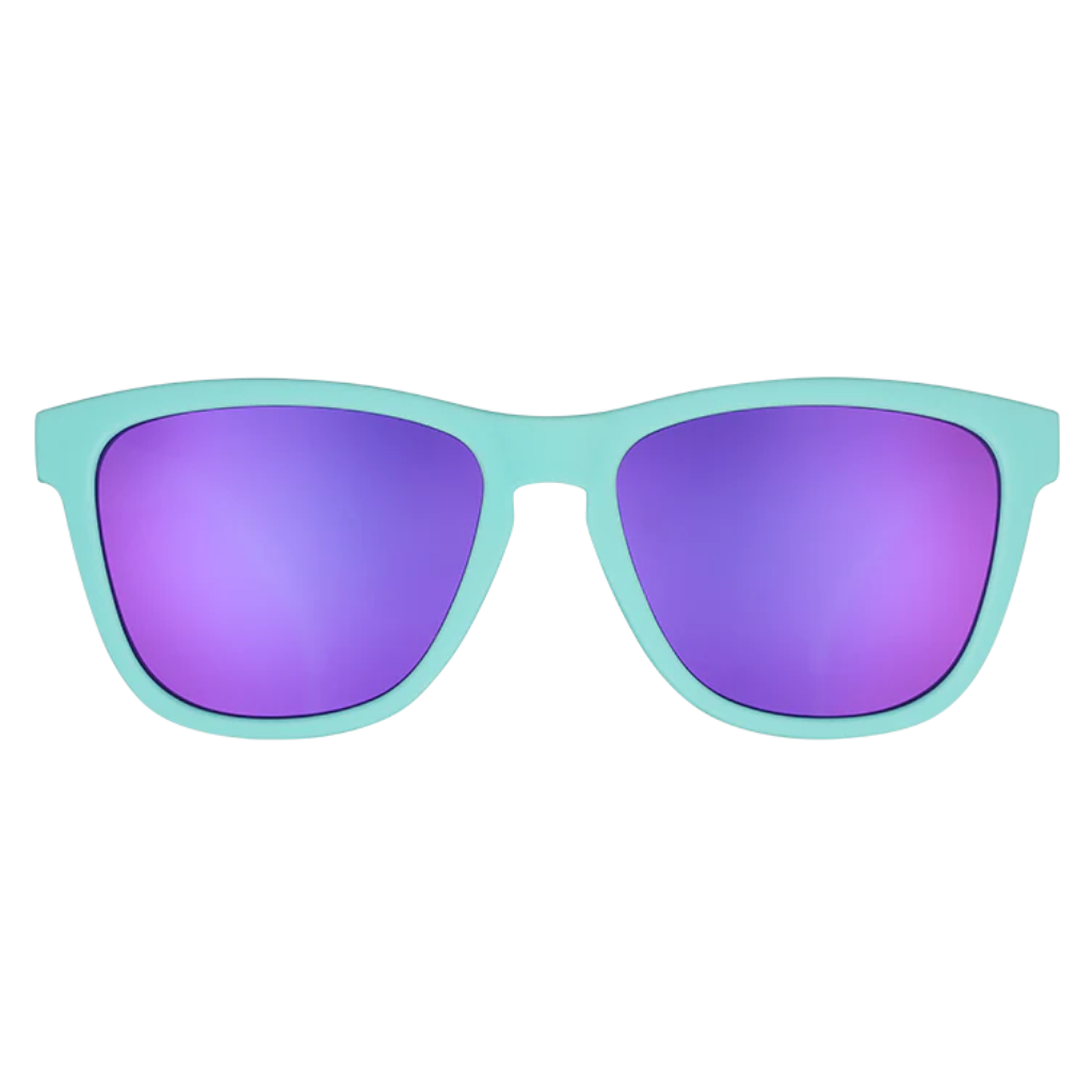 GOODR Electric Dinotopia Carnival  |Teal and Purple Sunglasses | The Run Hub