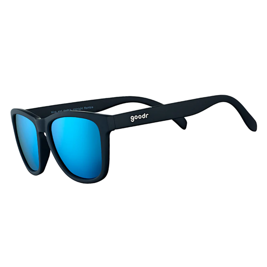 Goodr Mick and Keith's Midnight Ramble | Black/Blue Sunglasses | The Run Hub