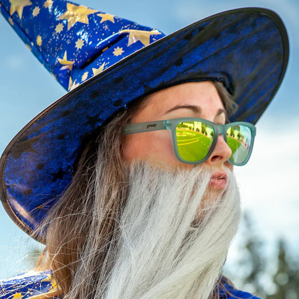 GOODR Sunbathing With Wizards  | Blue and Gold Sunglasses | The Run Hub