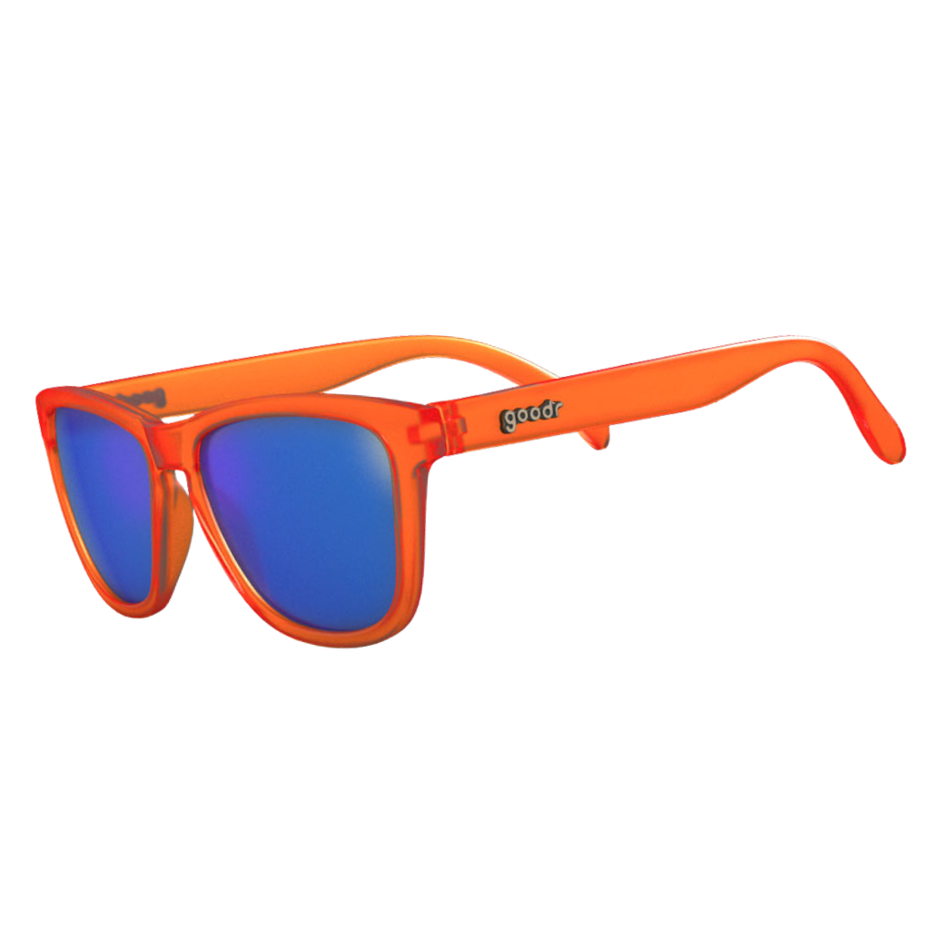 Goodr Donkey Goggles | Orange & Blue Sunglasses | The Run Hub