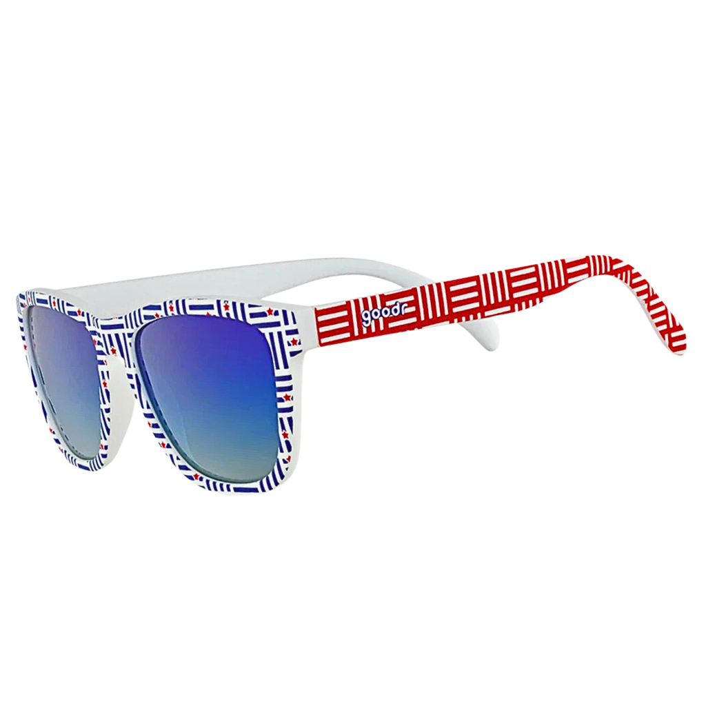 Goodr Founding Father Issues | Red White Blue Sunglasses | The Run Hub