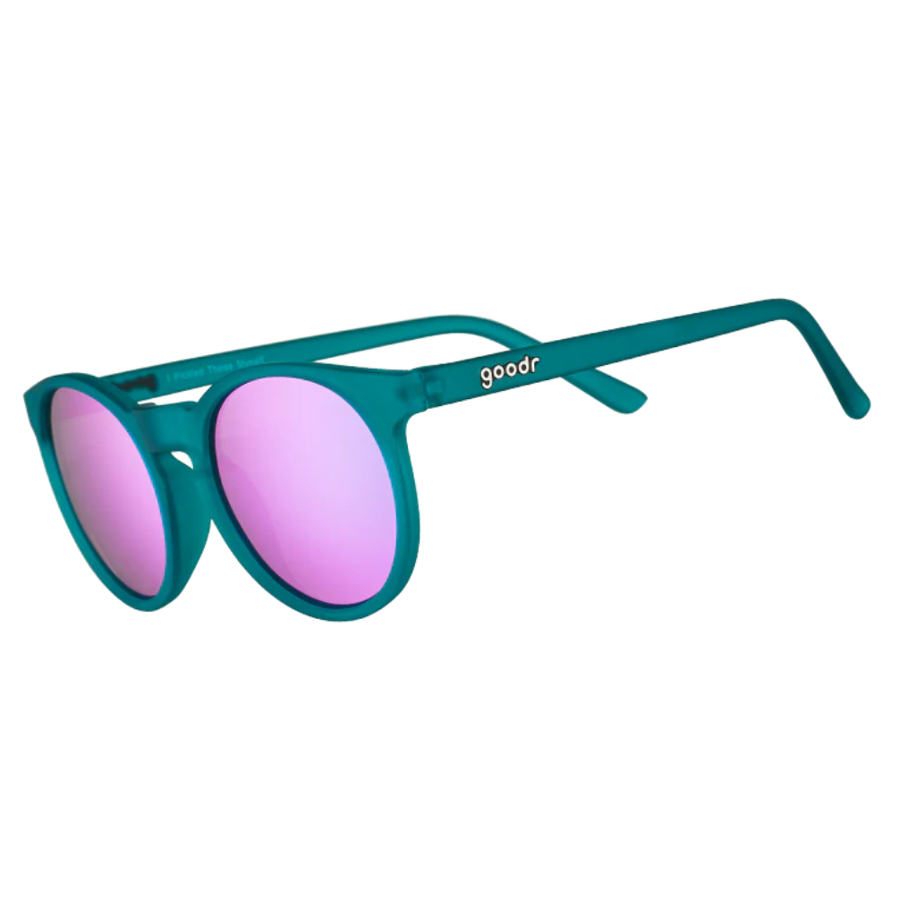 Goodr I Pickled These Myself | Teal Round Sunglasses | The Run Hub