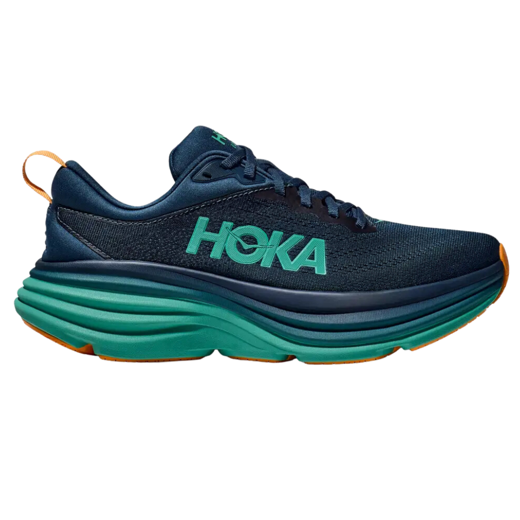 HOKA Bondi 8 | MIDNIGHT / SEAFOAM | Men's Neutral Running Shoes | The Run Hub