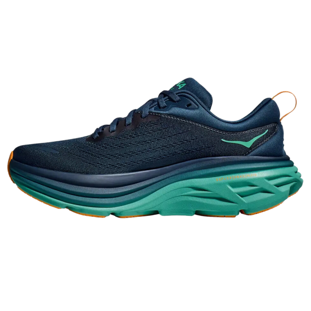 HOKA Bondi 8 | MIDNIGHT / SEAFOAM | Men's Neutral Running Shoes | The Run Hub