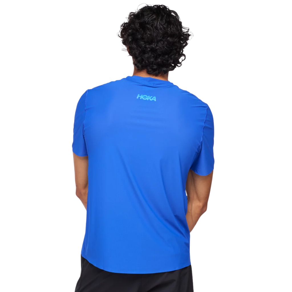 HOKA Men's Airolite Short Sleeve Run Top | Ultramarine | 1151071-ULT | The Run Hub