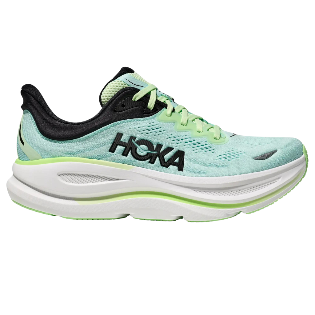 HOKA Men's Bondi 9 Neutral Running Shoe | luna moth / blue spark | 1162011-LNMT | The Run Hub