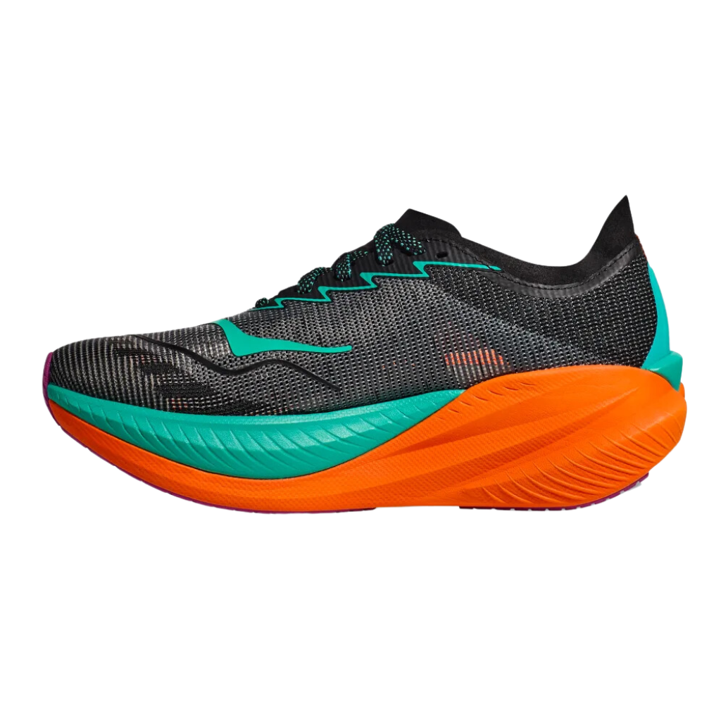 HOKA Men's MACH X 2 Racing Shoe | Black / Electric Aqua | 1155119-BCQ | The Run Hub 