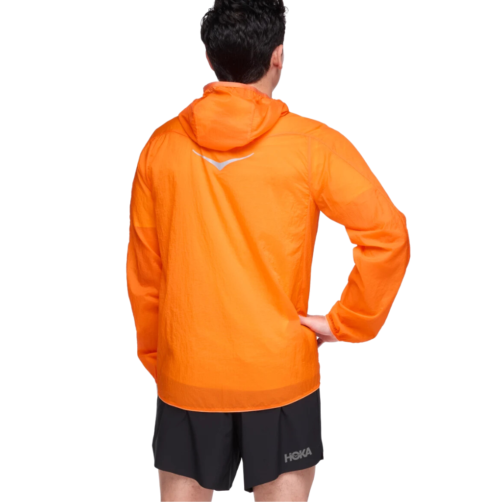 HOKA Men's Skyflow Vis Jacket | Electric Tangerine | 1156099-ETN | The Run Hub