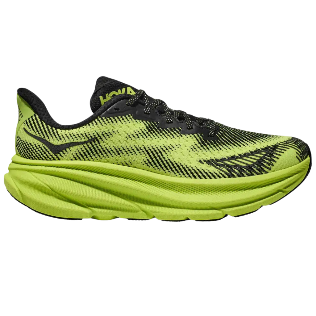 HOKA Unisex Clifton 9 GTX TS | Clifton 9 Stealth/Tech | Black/Lettuce | 1159910F-BKLT | The Run Hub