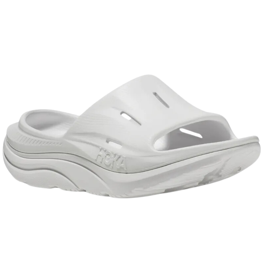 HOKA Unisex Ora Recovery Slide 3 | White |  1135061-WWH|  The Run Hub