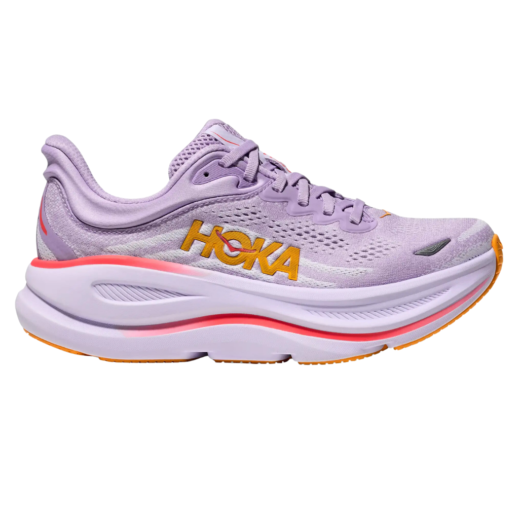 HOKA Women's Bondi 9 Neutral Running Shoe | aster flower / starlight glow | 1162012-AGH | The Run Hub