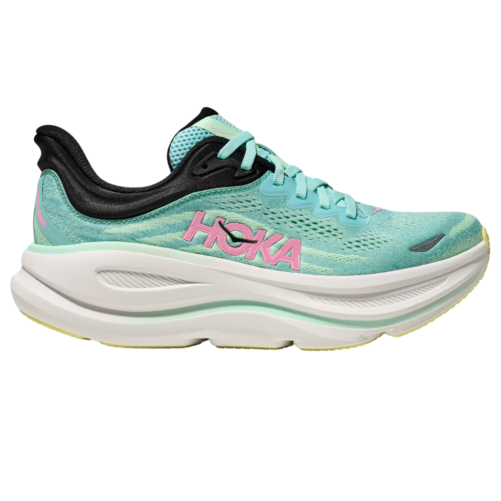 HOKA Women's Bondi 9 Neutral Running Shoe | blue spark / mint fluorite | 1162012-BTF | The Run Hub