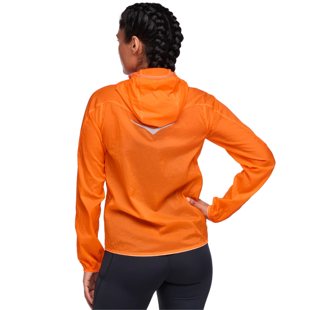 HOKA Women's Skyflow Viz Jacket | Electric Tangerine | 1156114-ETN | The Run Hub