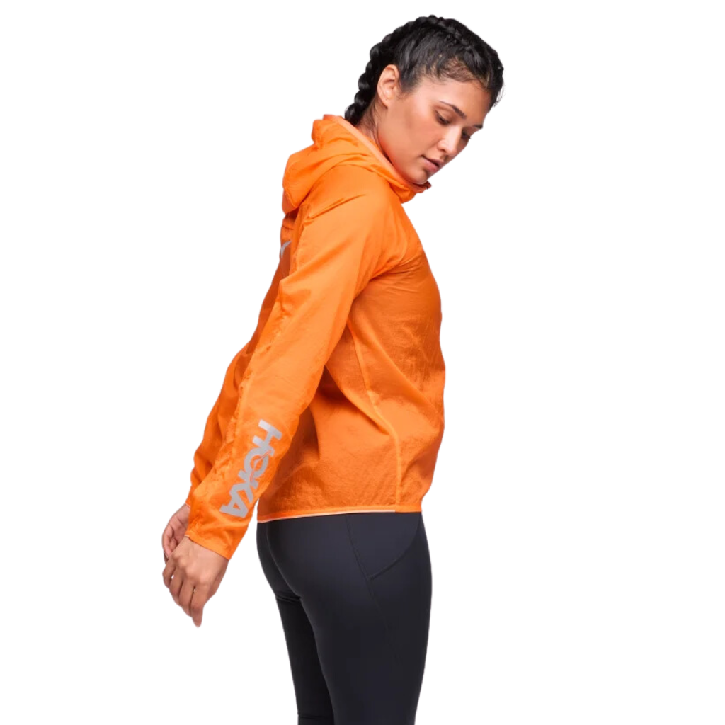 HOKA Women's Skyflow Viz Jacket | Electric Tangerine | 1156114-ETN | The Run Hub