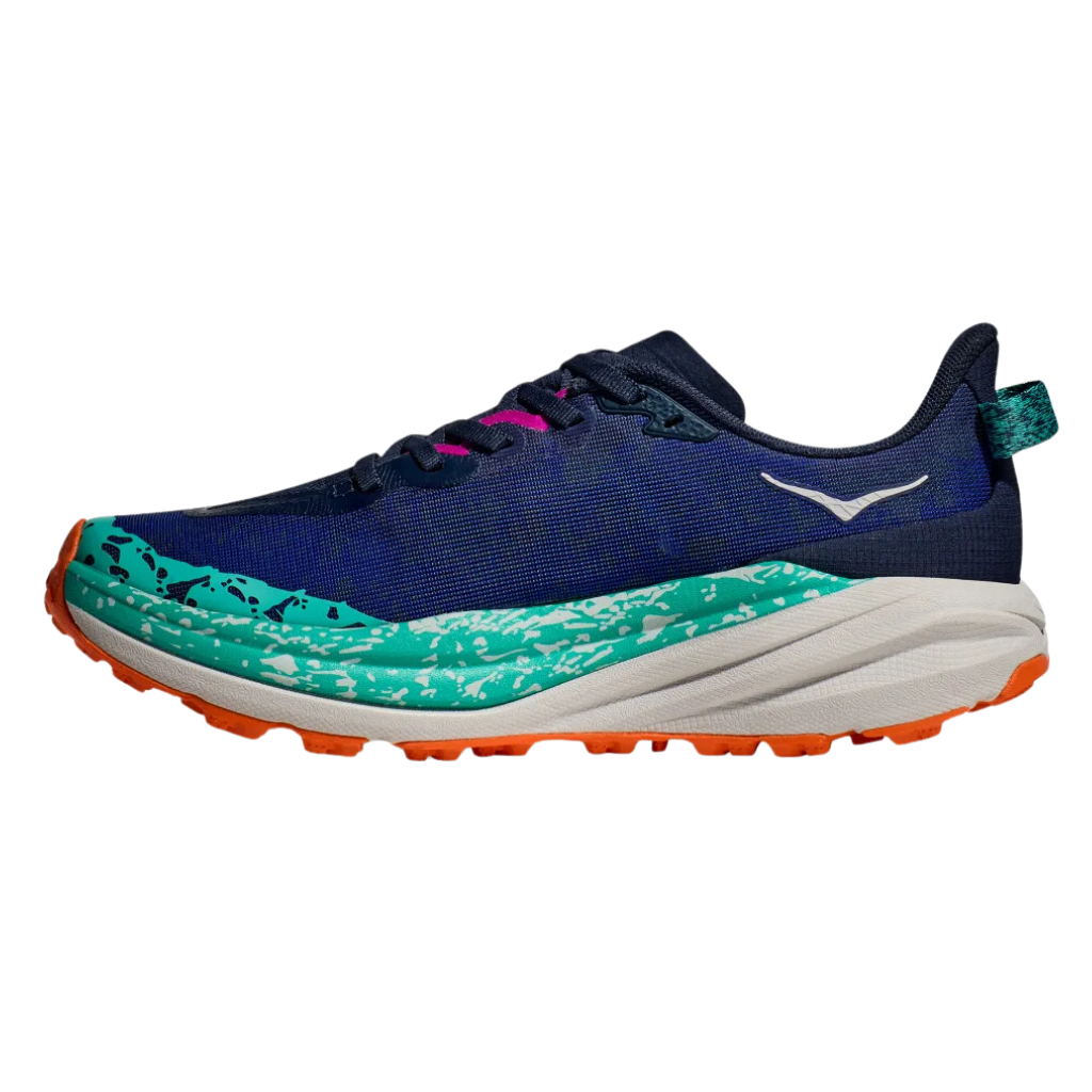 HOKA Women's Speedgoat 6 Trail Running Shoe | Varsity Navy / Meteor | 1147851-VRM | The Run Hub