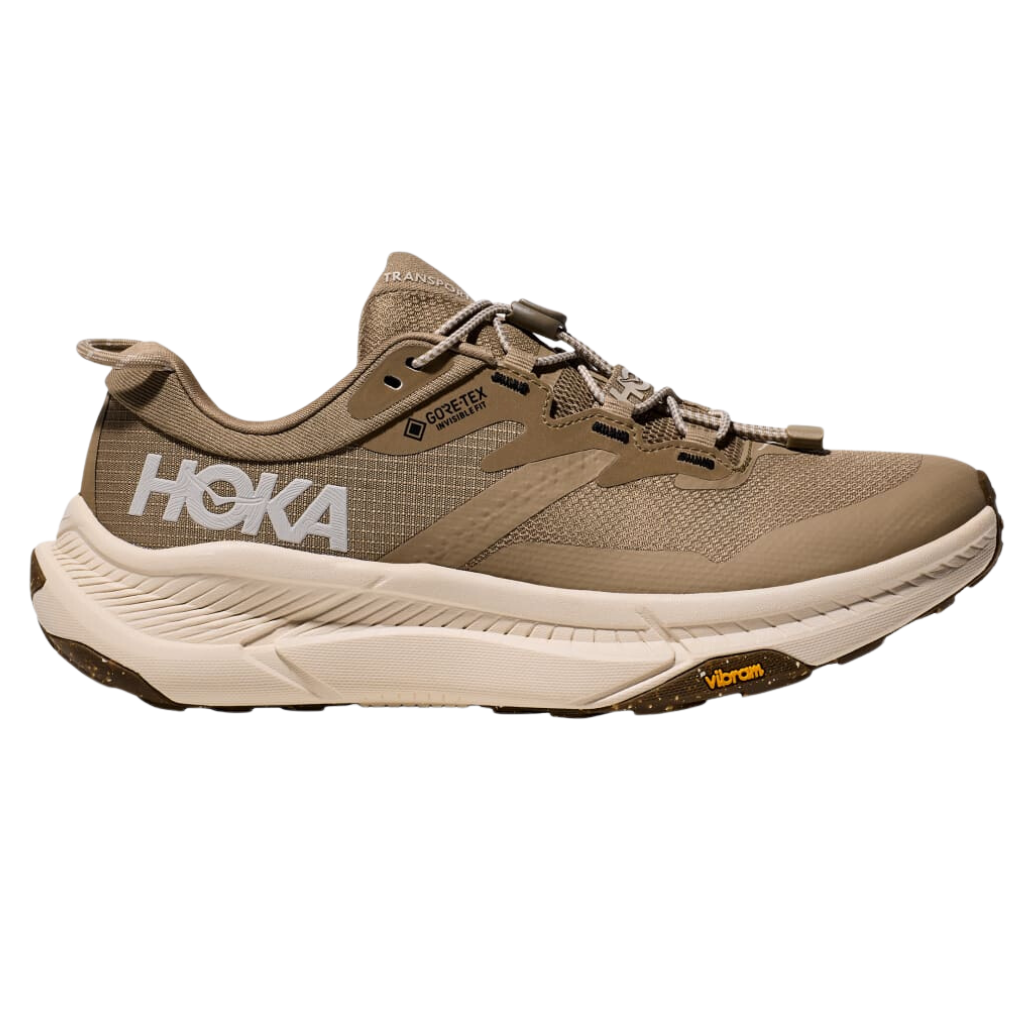 HOKA Women's Transport GTX Trail Shoe | Dune / Eggnog | 1133958-DEGG | The Run Hub