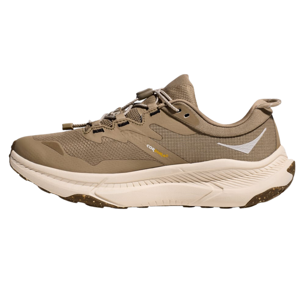 HOKA Women's Transport GTX Trail Shoe | Dune / Eggnog | 1133958-DEGG | The Run Hub