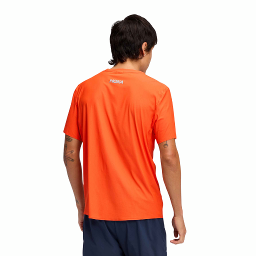 Hoka Airolite Short Sleeve 2.0 | Lava | The Run Hub