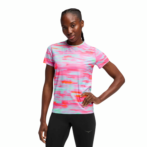 Hoka Airolite Short Sleeve 2.0 | Pink Blurr | The Run Hub