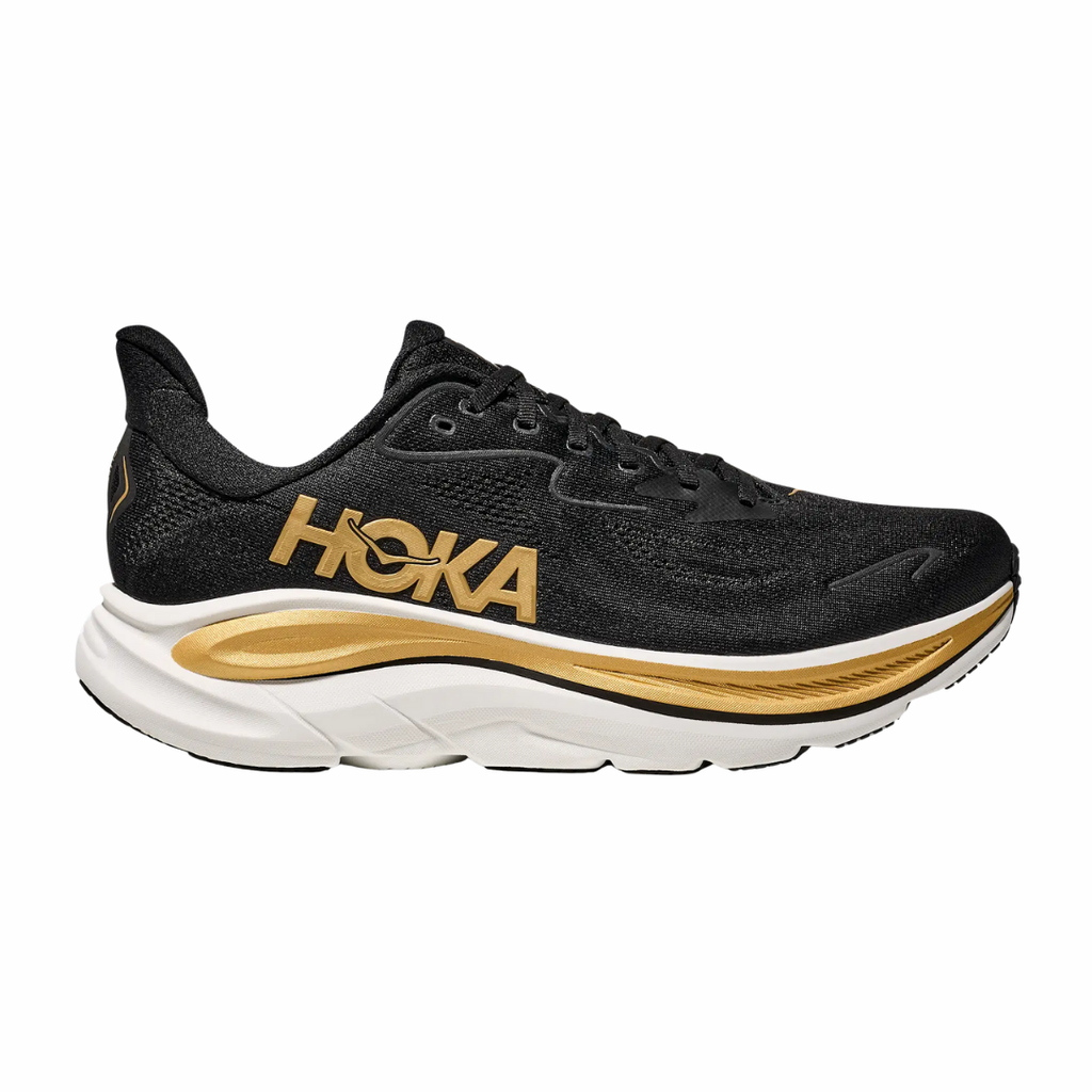 Hoka Clifton 10 | Black & Gold | The Run Hub