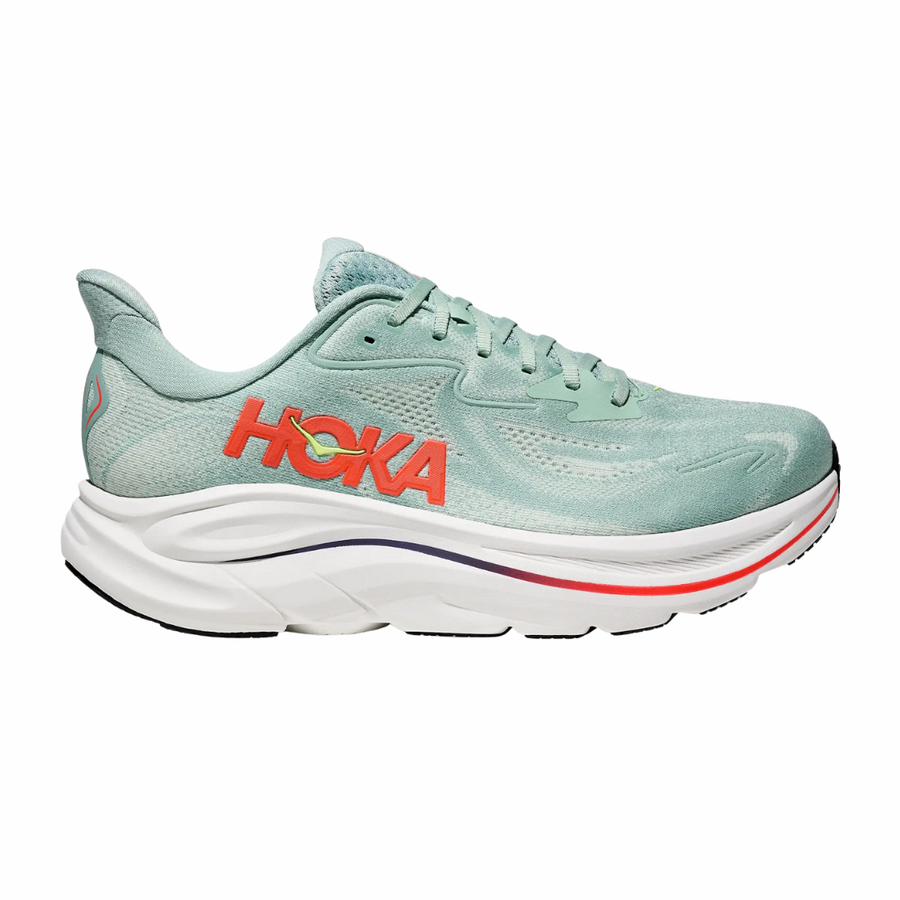 Hoka Clifton 10 | Sage & Neon Flame | The Run Hub