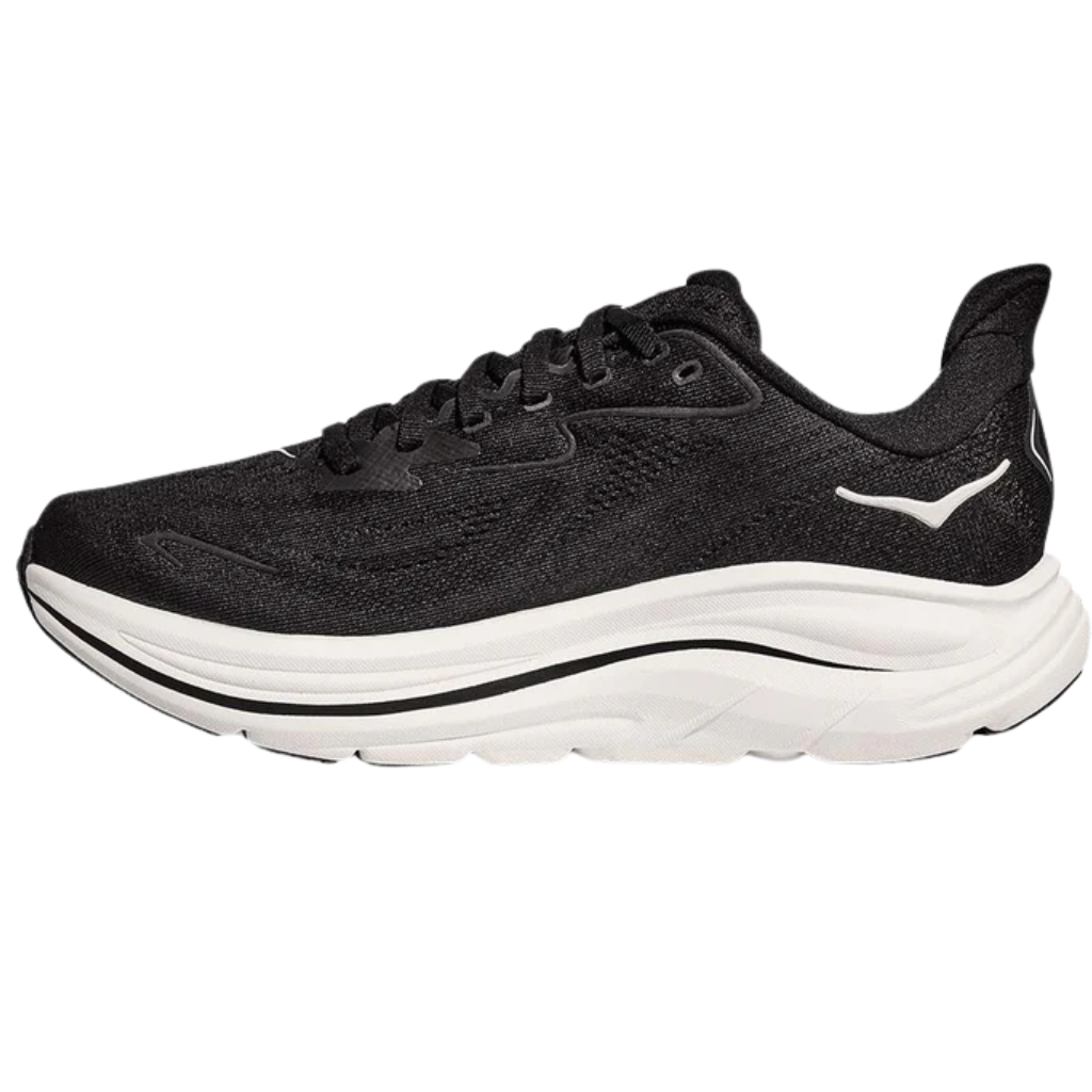Hoka Clifton 10 Wide Women's Shoe | Black / White | 1162050-BWHT | The Run Hub