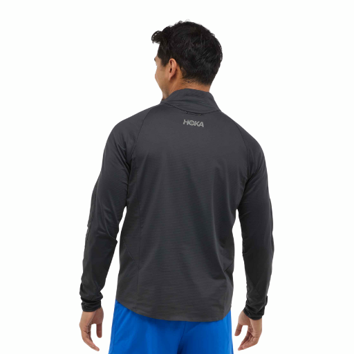 Hoka GlideTech Quarter Zip | Black | The Run Hub