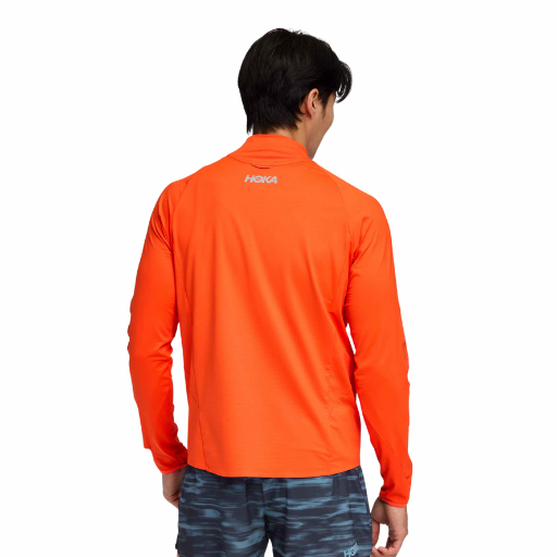 Hoka GlideTech Quarter Zip | Lava | The Run Hub