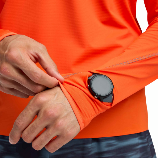 Hoka GlideTech Quarter Zip | Lava | The Run Hub