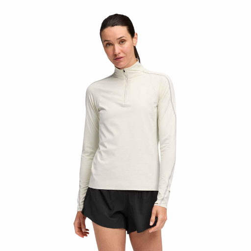 Hoka GlideTech Quarter Zip | Truffle Salt | The Run Hub