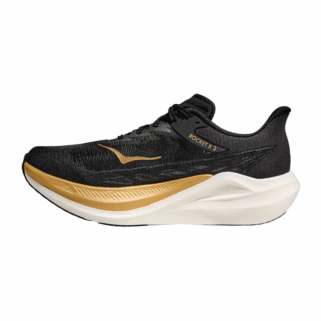 Hoka Rocket X3 | Black & Gold | The Run Hub