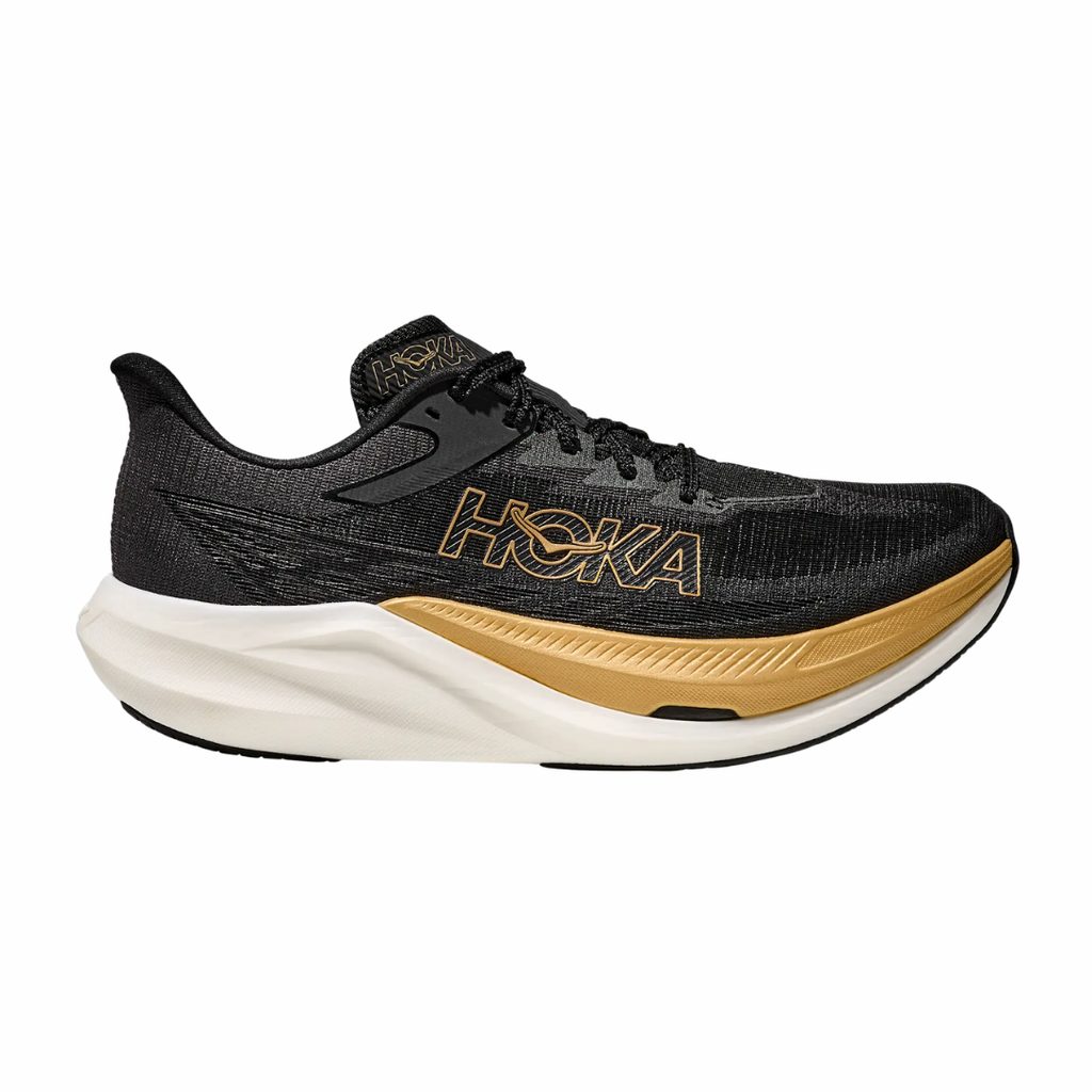 Hoka Rocket X3 | Black & Gold | The Run Hub