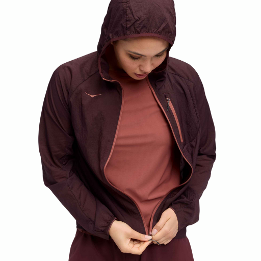Hoka Skyflow Jacket | Black Cherry | The Run Hub