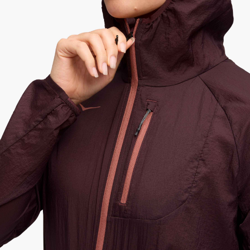 Hoka Skyflow Jacket | Black Cherry | The Run Hub