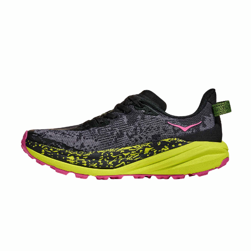 Hoka Speedgoat 6 | Black & Neon Hoka Citrus | The Run Hub