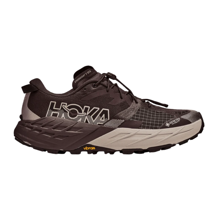Hoka Speedgoat 7 GTX | Spiced Chocolate & River Rock Grey | The Run Hub