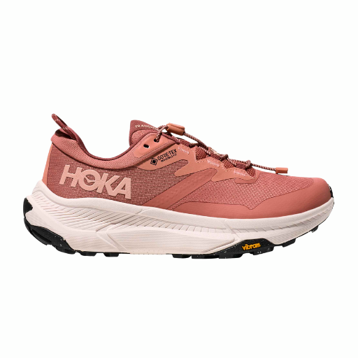 Hoka Transport GTX Trail | Blush & Rose Cream | The Run Hub
