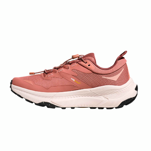 Hoka Transport GTX Trail | Blush & Rose Cream | The Run Hub