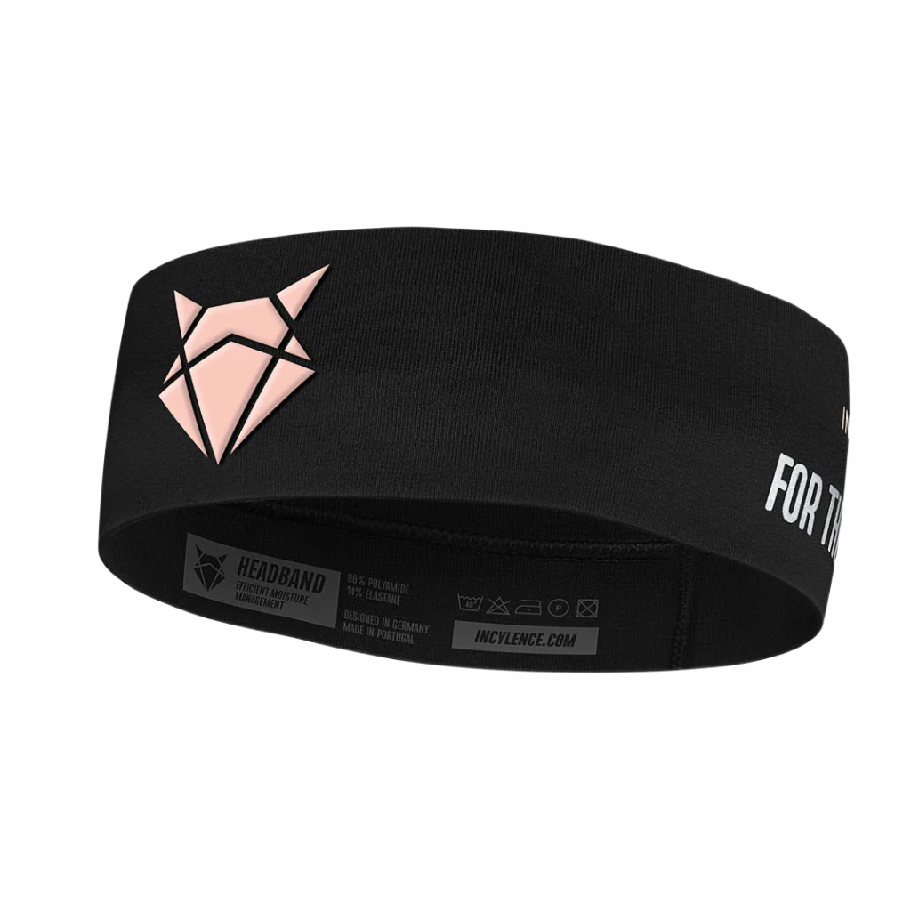 Incylence Headband V1 Narrow | Black Light Pink | 4262404070614 | The Run Hub  