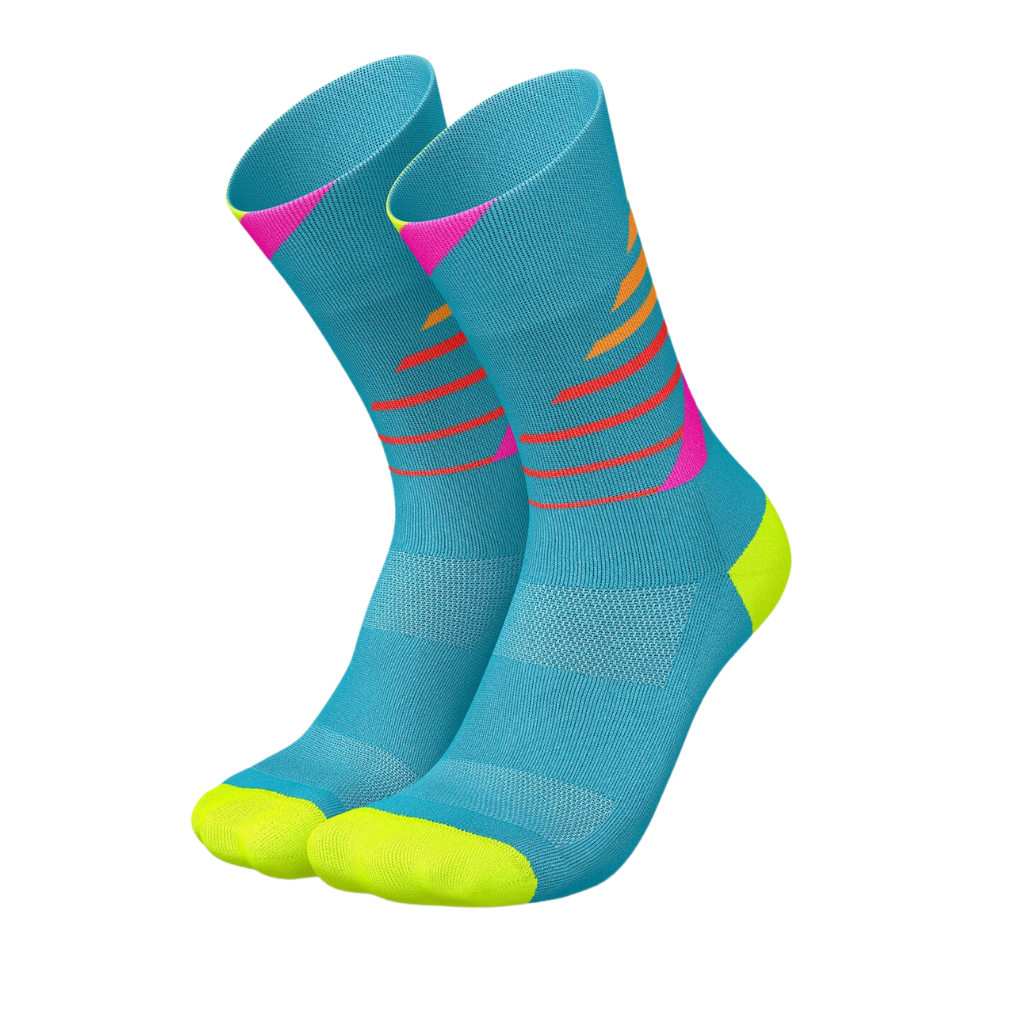 Incylence Running Ladders High Cut Socks in Blue Pink | 01015021 | The Run Hub