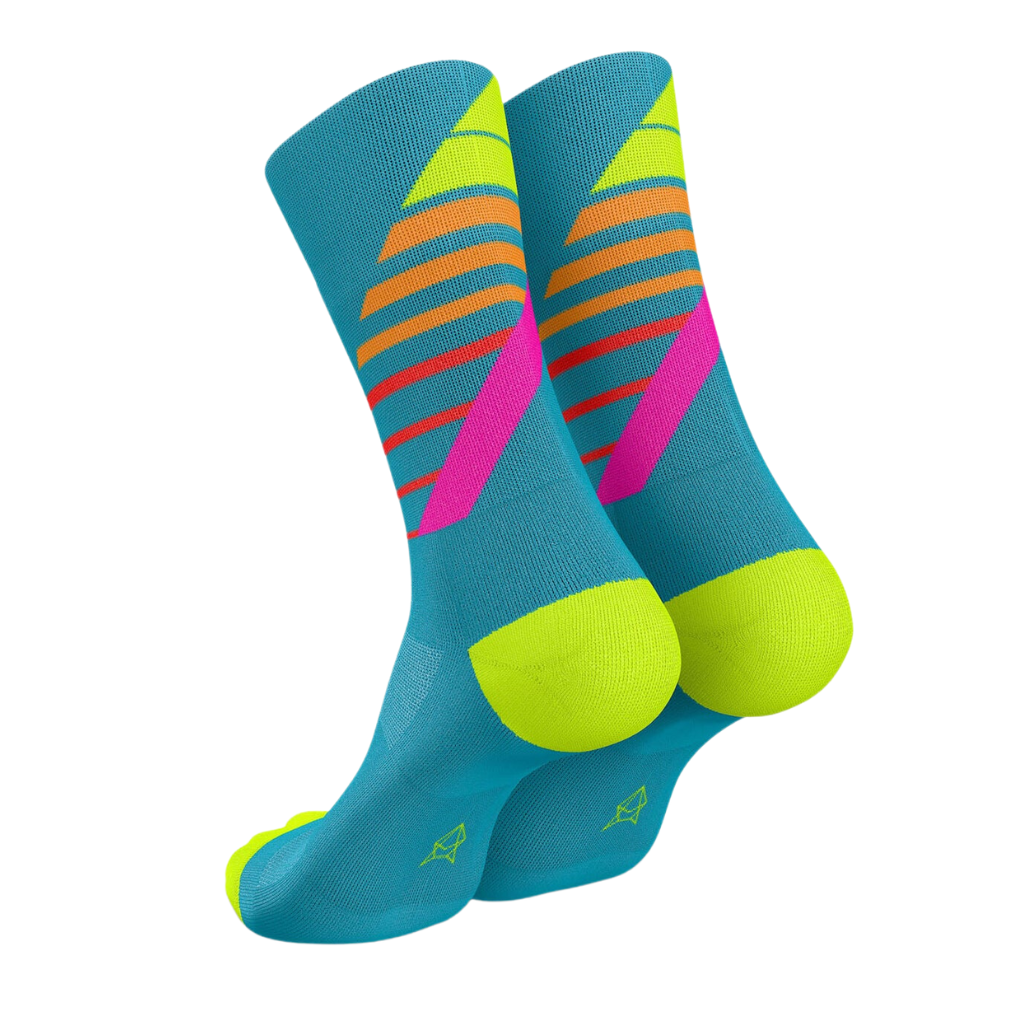 Incylence Running Ladders High Cut Socks in Blue Pink | 01015021 | The Run Hub