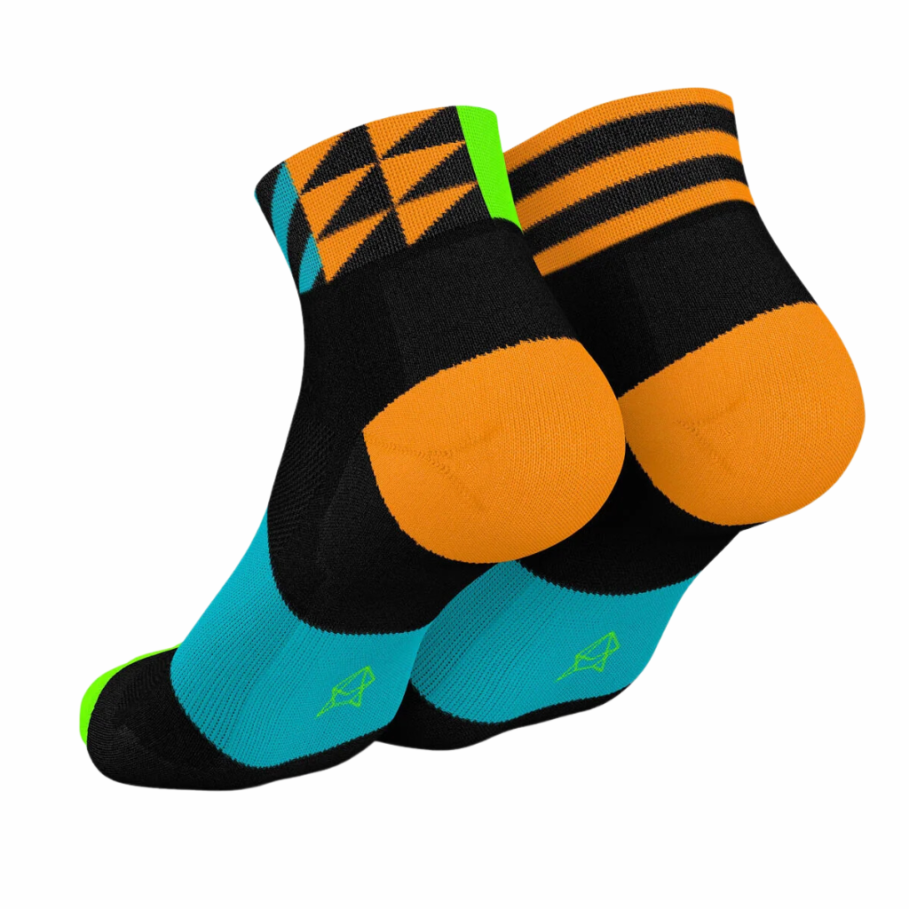 Incylence Ultralight Elements Short | Short Running Socks | Black Cyan | The Run Hub 